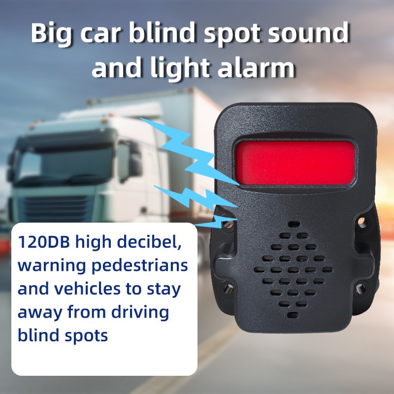Truck Blind Spot Warning Light, Safety protection Electronic Horn Indicator Easy Installation Sound and Light Alarm