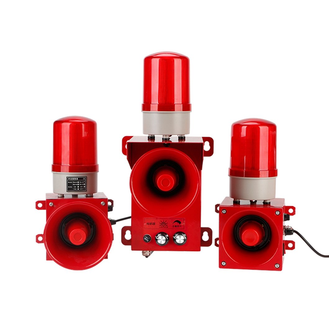 HTJ-01 Sound-Alert Alarm System With Warning Light Car Alarm System Security Home Alarm Security System