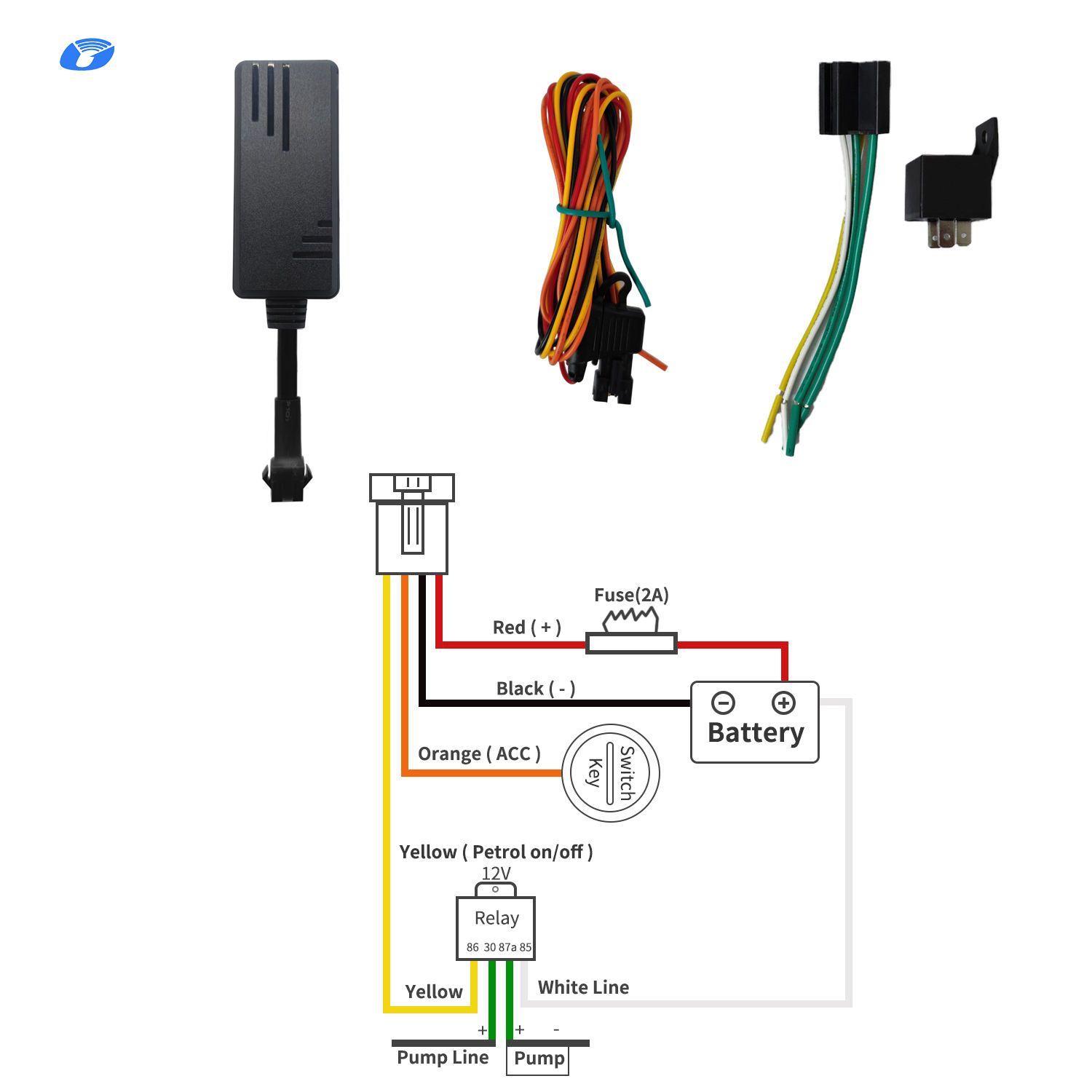 4G+2G fallback J16 Anti Jammer GPS Car tracker with Sms Remote Engine Cut off ACC on Detection Navigation Car GPS