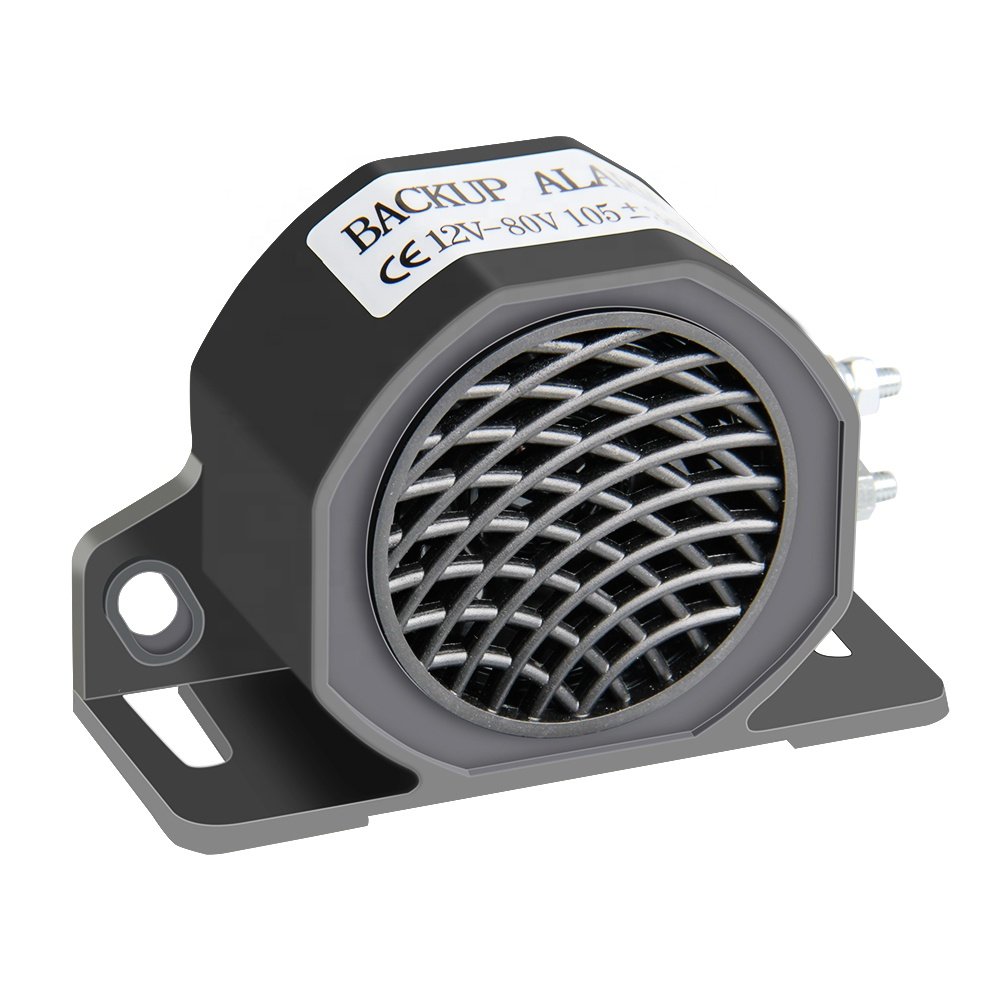 12V-48V 105dB Decibel Backup Siren Beeper Buzzer Sound Warning Alarm Car Truck Vehicle Horn for Vehicle Reversing Reminders