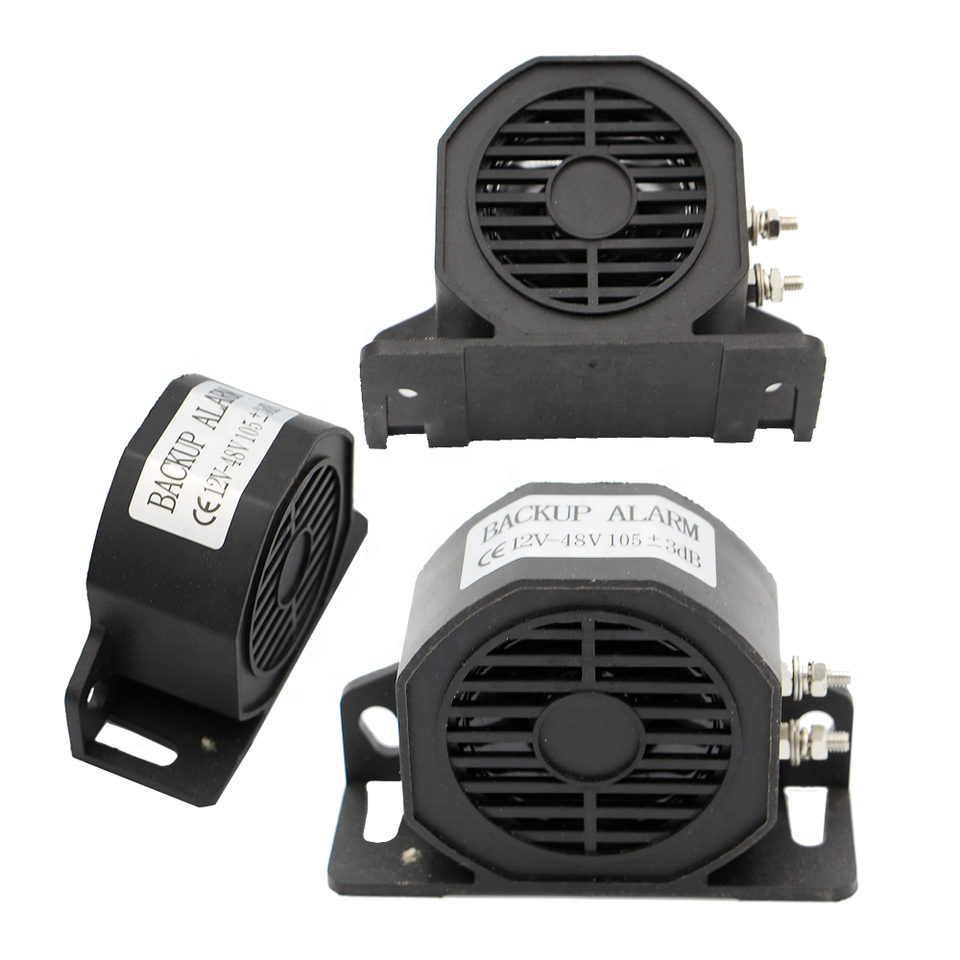 12V-48V 105dB Decibel Backup Siren Beeper Buzzer Sound Warning Alarm Car Truck Vehicle Horn for Vehicle Reversing Reminders