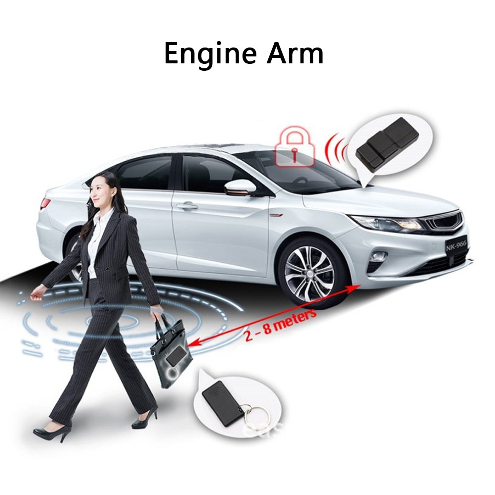 SZDALOS RFID Immobilizer for Car, Universal 12V Anti-hijacking Alarm System - Model 975