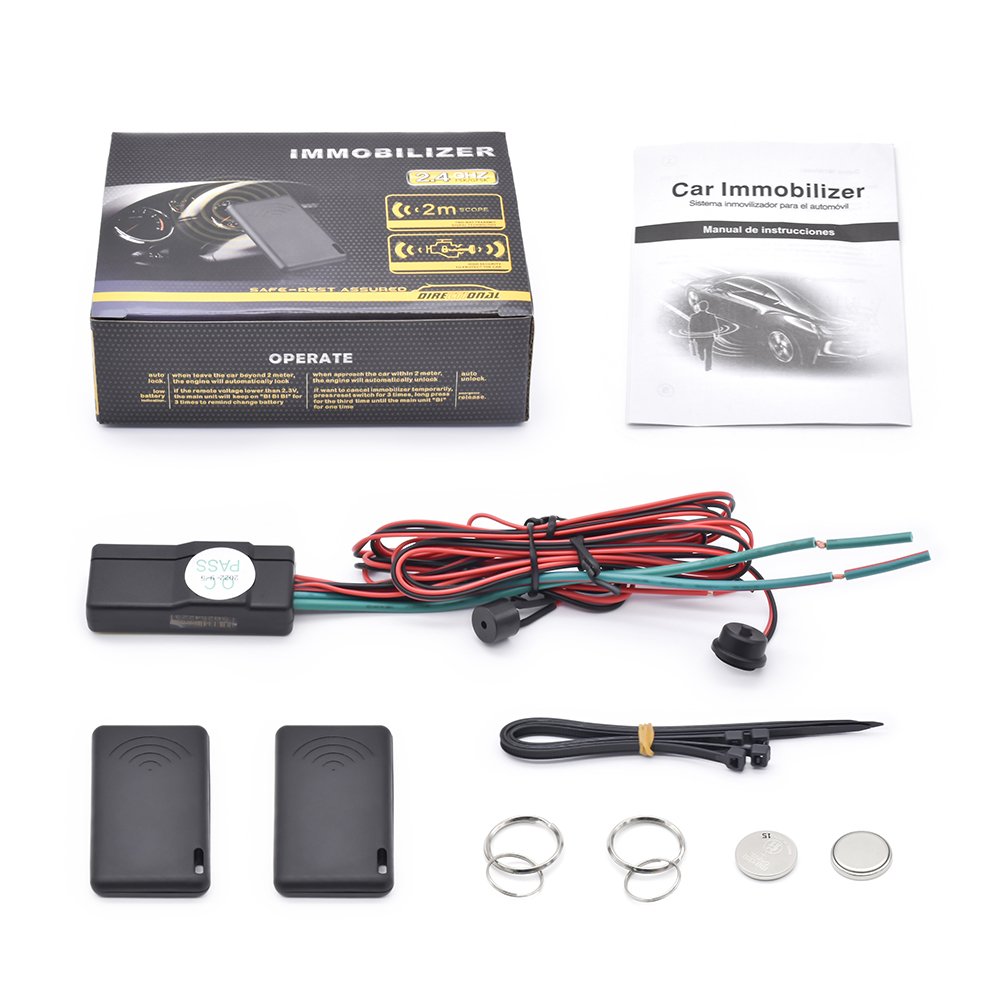 SZDALOS RFID Immobilizer for Car, Universal 12V Anti-hijacking Alarm System - Model 975
