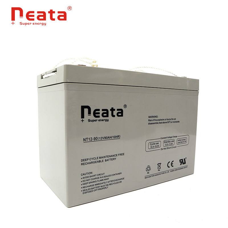 Deep Cycle 12V 90AH GEL AGM MF SLA Rechargeable Storage Battery Lead Material ROHS Certification 5G Telecom Tower Lighting