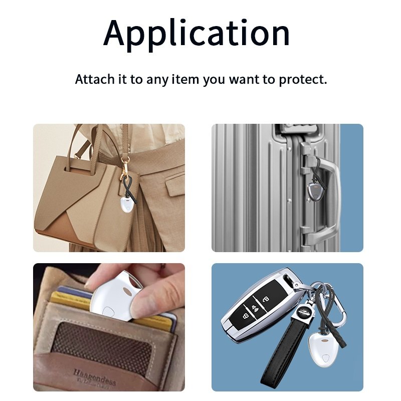 High Quality Plastic Find My Key Finder Device GPS WiFi Car Alarm Locator Works 'Find My Items' App Keys Wallet Card Finder