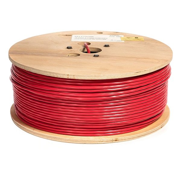 22 AWG 4 Conductor Stranded Shielded Plenum Cable White CL3P Jacket for Security/Alarm/Access Control/So