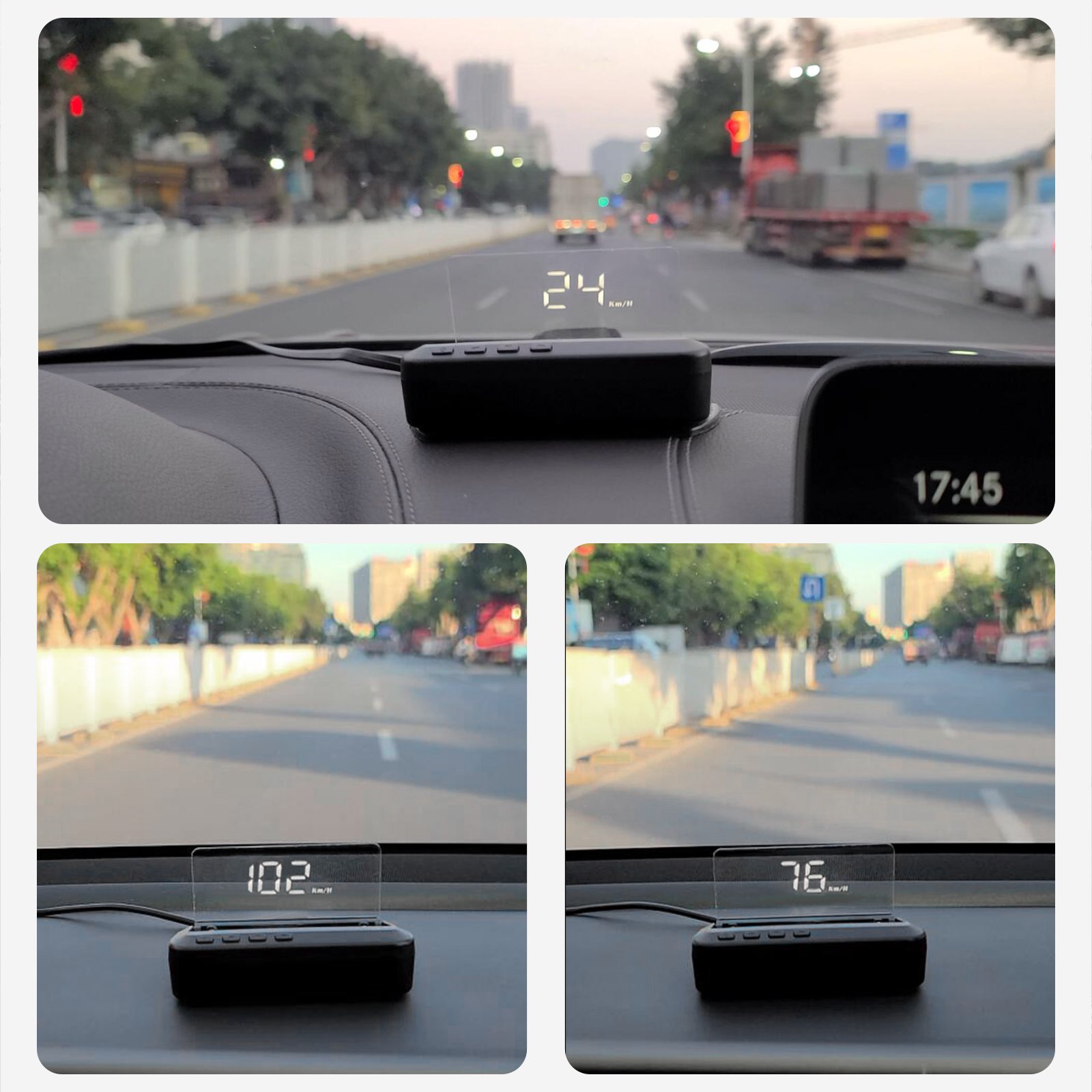New Auto Electronics C100 Vehicle Heads up Display GPS Multifunction OBD2 HUD Head up Display Projector