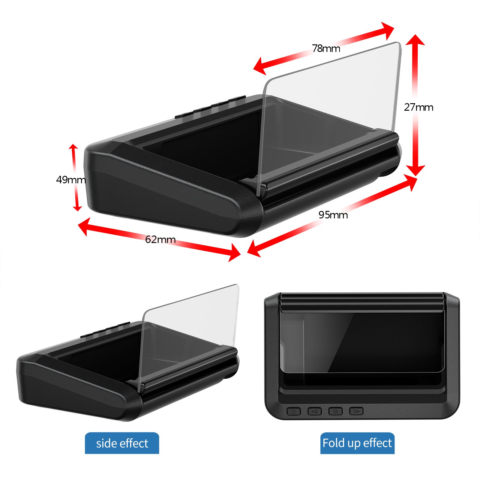 New Auto Electronics C100 Vehicle Heads up Display GPS Multifunction OBD2 HUD Head up Display Projector