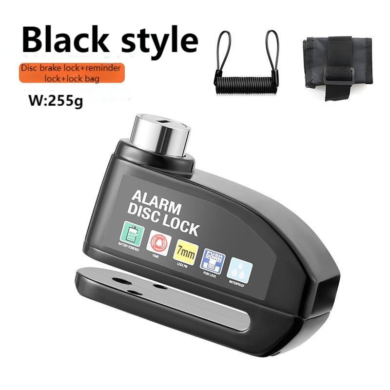 Motorcycle Alarm Lock Electric Bike Scooter Disc Brake Lock Waterproof High Decibel Wheel Alarm Lock with Multiple Colour
