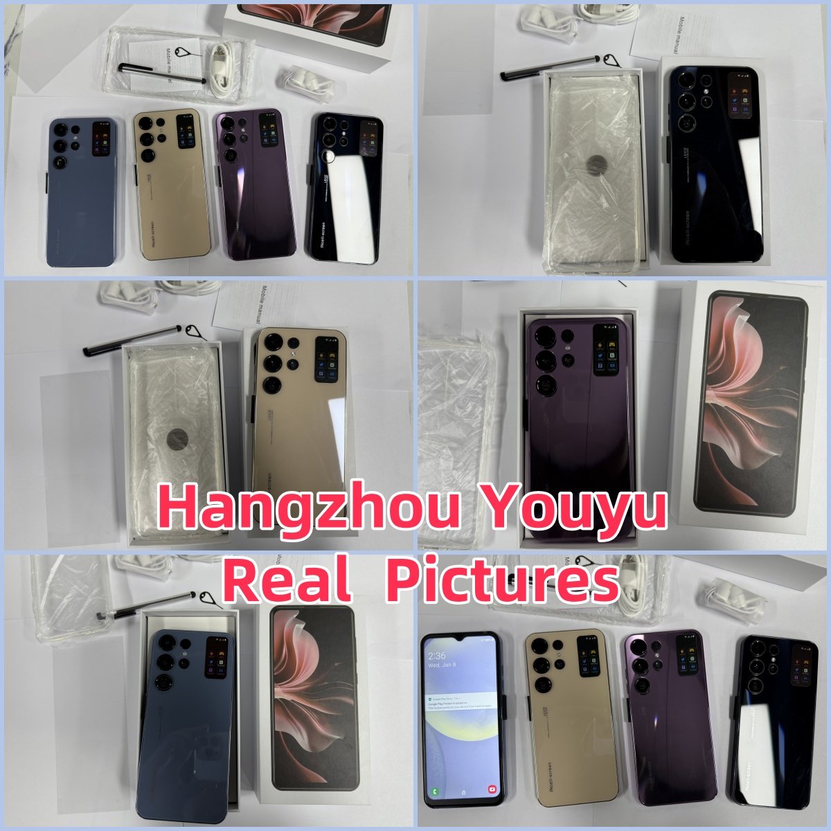 High Equipment 2025 New Arrival S24 S25 Ultra 5G Smartphone 22+2TB Unlocked Dual Sim Android 14 Cheap Factory Cheap Mobilephones
