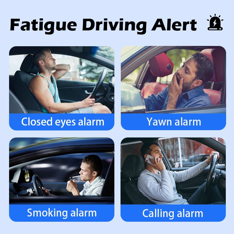 Advanced DMS Camera Sleeping Distracted Detecting 1080P Camera Driver Fatigue Smoke Alarm Vehicle Truck Bus Car DSM System