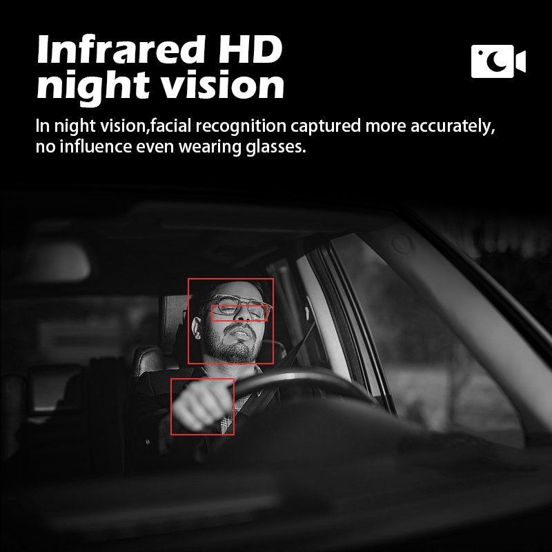 Advanced DMS Camera Sleeping Distracted Detecting 1080P Camera Driver Fatigue Smoke Alarm Vehicle Truck Bus Car DSM System