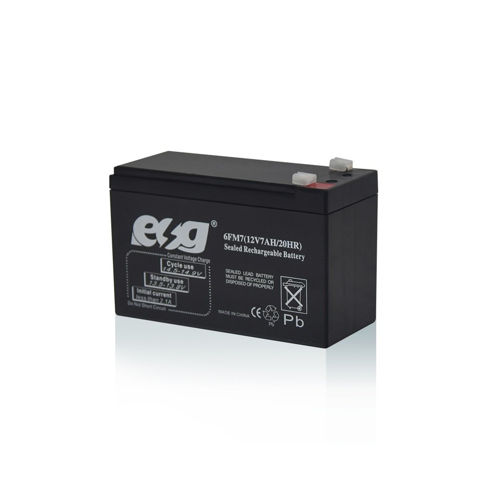 ESG 12V7AH 7.5AH 9AH 12AH 14AH Solar Storage Battery AGM GEL 12Volts Lead Acid UPS Maintenance Free Solar Batteries