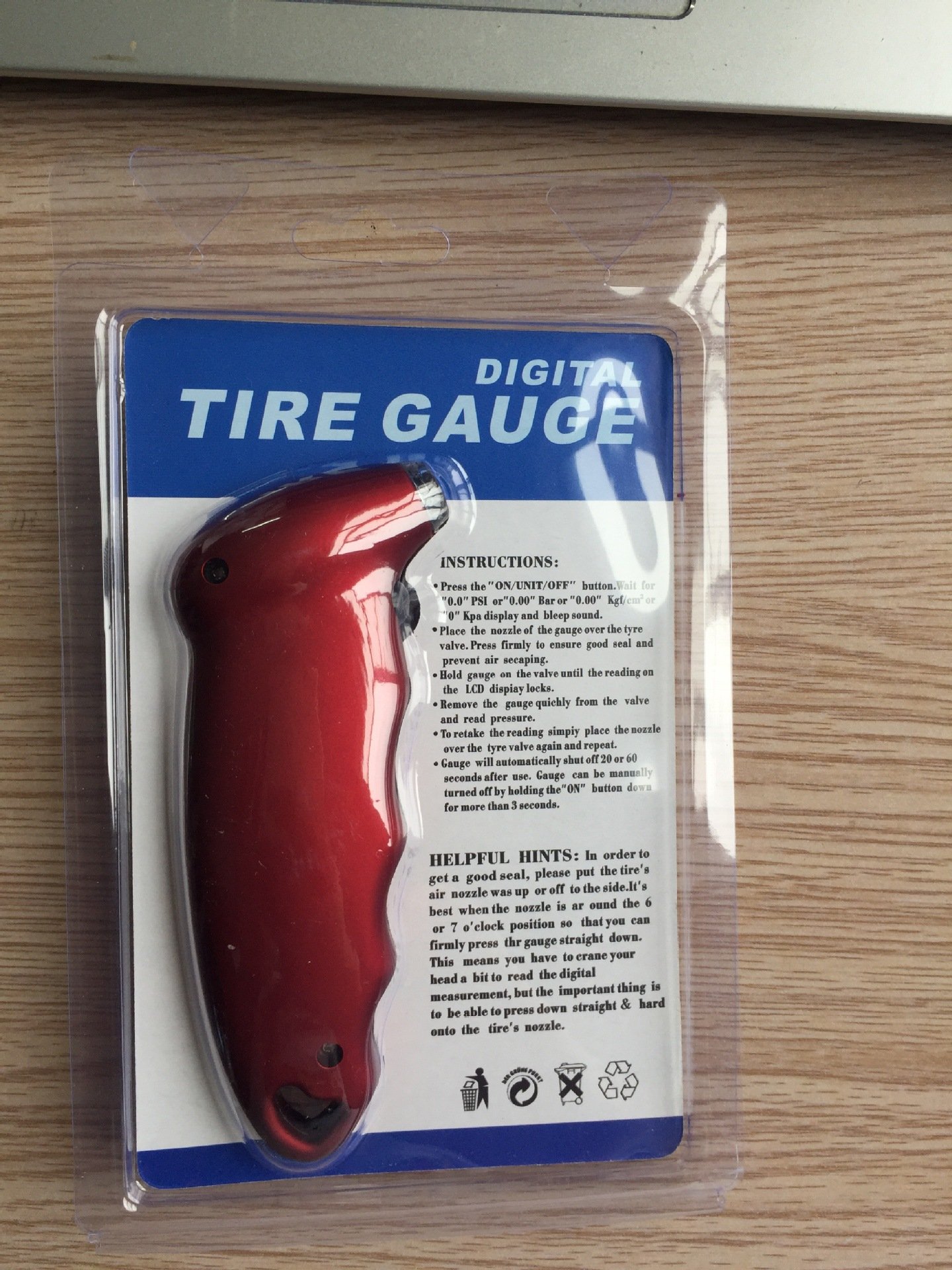 Digital Tire Diagnostic Gauge 150 PSI 4 Setting Backlight High Monitoring Car Tire Pressure Gauge LCD Display