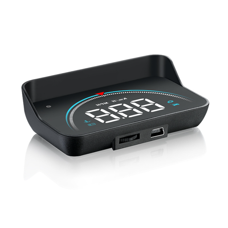 OEM ODM High-definition HUD OBD Car Portable Projector LED Screen Car Heads up Display with Speed Display 3.5 Inch Black