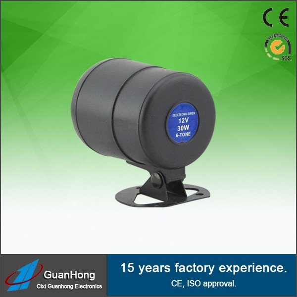 DC 6-15V Electronic Car Alarms Warning Siren 110/115 DB