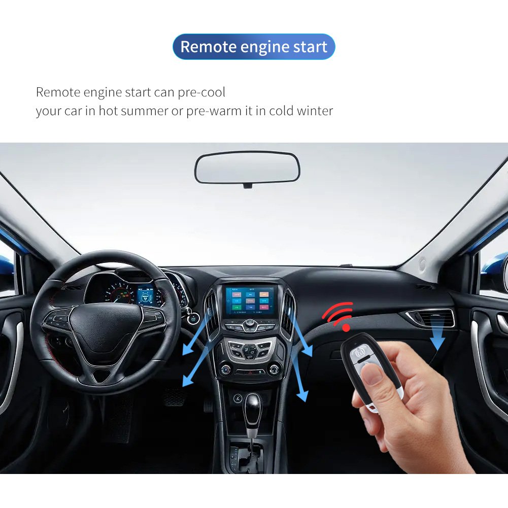 Factory Wholesale Price EASYGUARD EC003 DC12V Car Alarm System with PKE Passive Keyless Entry & Remote Start Starter