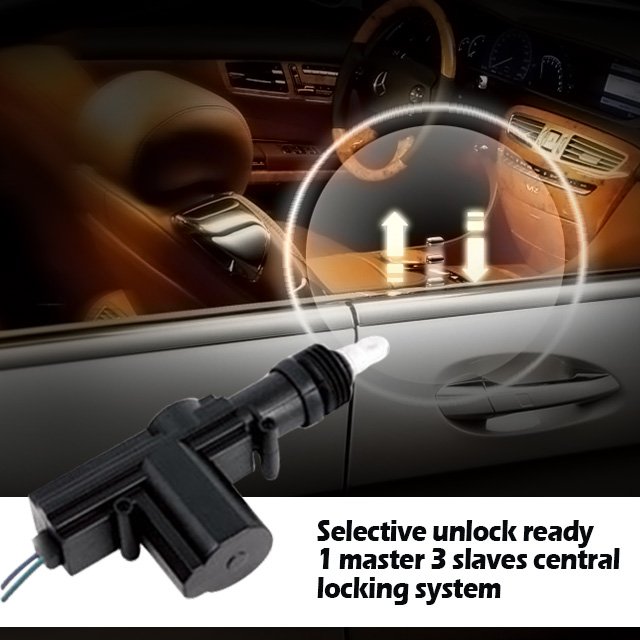 DB800A Car Central Locking System - 12/24V, Waterproof, Smart Door Lock, Central Lock Actuator
