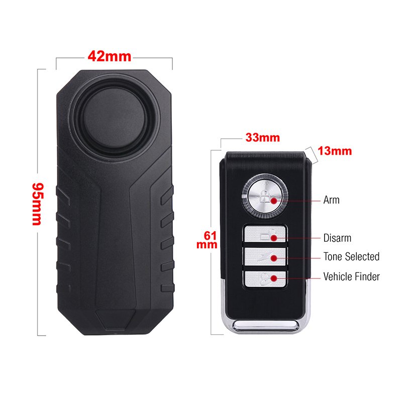 Remote Control Wireless Electric Bike Security Alarm System Electric Shock Alarm for Bicycle Burglar Anti-theft Alarm