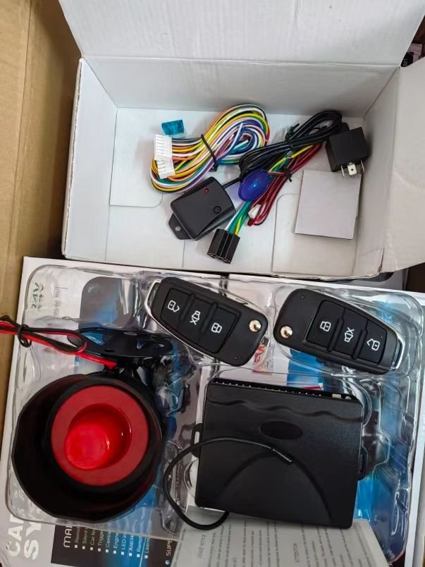 Hot Sales 12V Car Anti-theft Device CAR ALARM Metal Frame Remote Control Anti Grab Flameout Vibration Alarm
