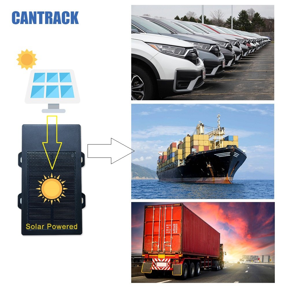 Solar Powered 10000mAh Removal Alarm Magnetic Vehicle 4G GPS for Car Truck Solar GPS Tracker