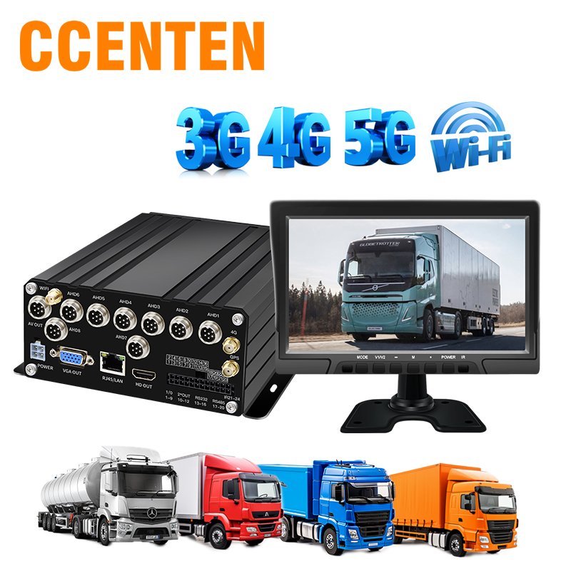 8-Channel Advanced Night Vision Vehicle DVR System HD Recording GPS Tracking Remote Monitoring 4G CMSV6 Realtime Video Recorder