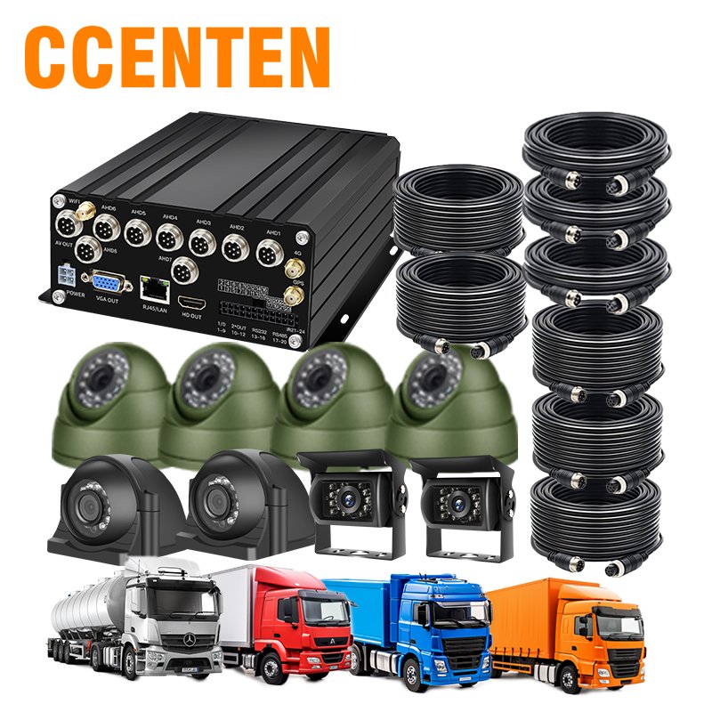 8-Channel Advanced Night Vision Vehicle DVR System HD Recording GPS Tracking Remote Monitoring 4G CMSV6 Realtime Video Recorder