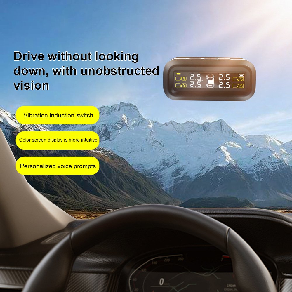 Sensor External Internal System Solar Powered Alarms Wireless Tpms for Cars Digital Type Car TPMS Tire Pressure Monitor System