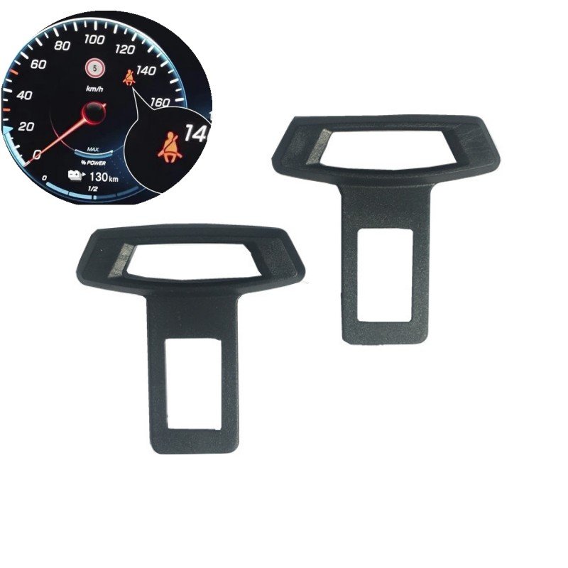 Simple Plastic Car Seat Belt Alarm Silencer Stopper Buckle Clip for Most Auto