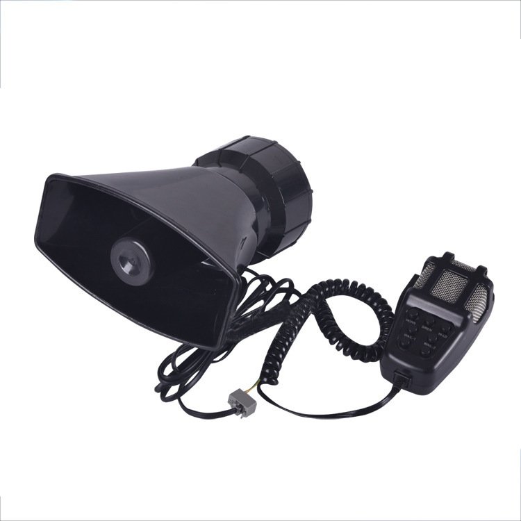 12V 100W 7 Sound Blue Flashing Speaker Wireless Electronic Siren Loud Car Warning Alarm Fire Siren Horn Speaker With Light