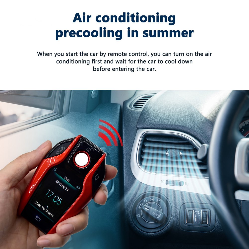 Universal Car Alarm System Lcd Smart Key With Touch Screen Auto Keyless Entry for All Cars