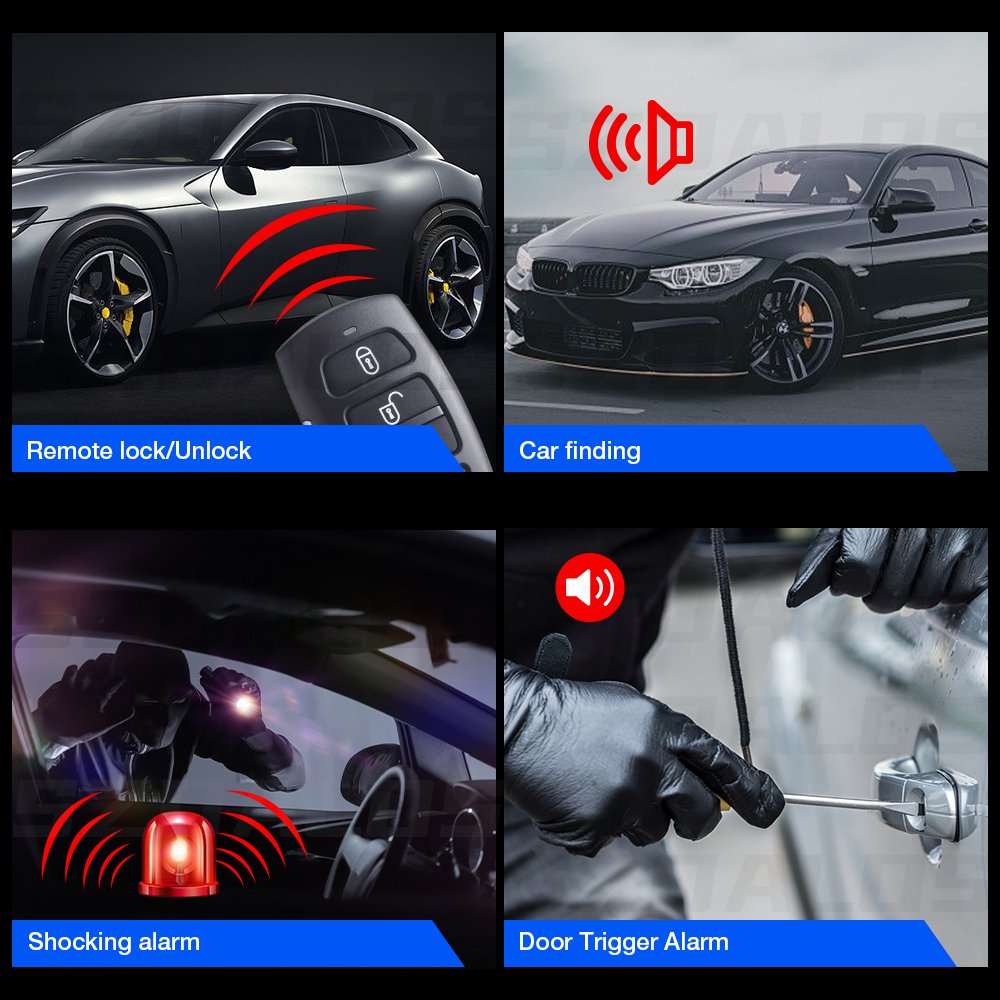 Universal Automotive Parts One Way Car Alarms High Quality Universal Auto Car Immobilizer Alarm System Security