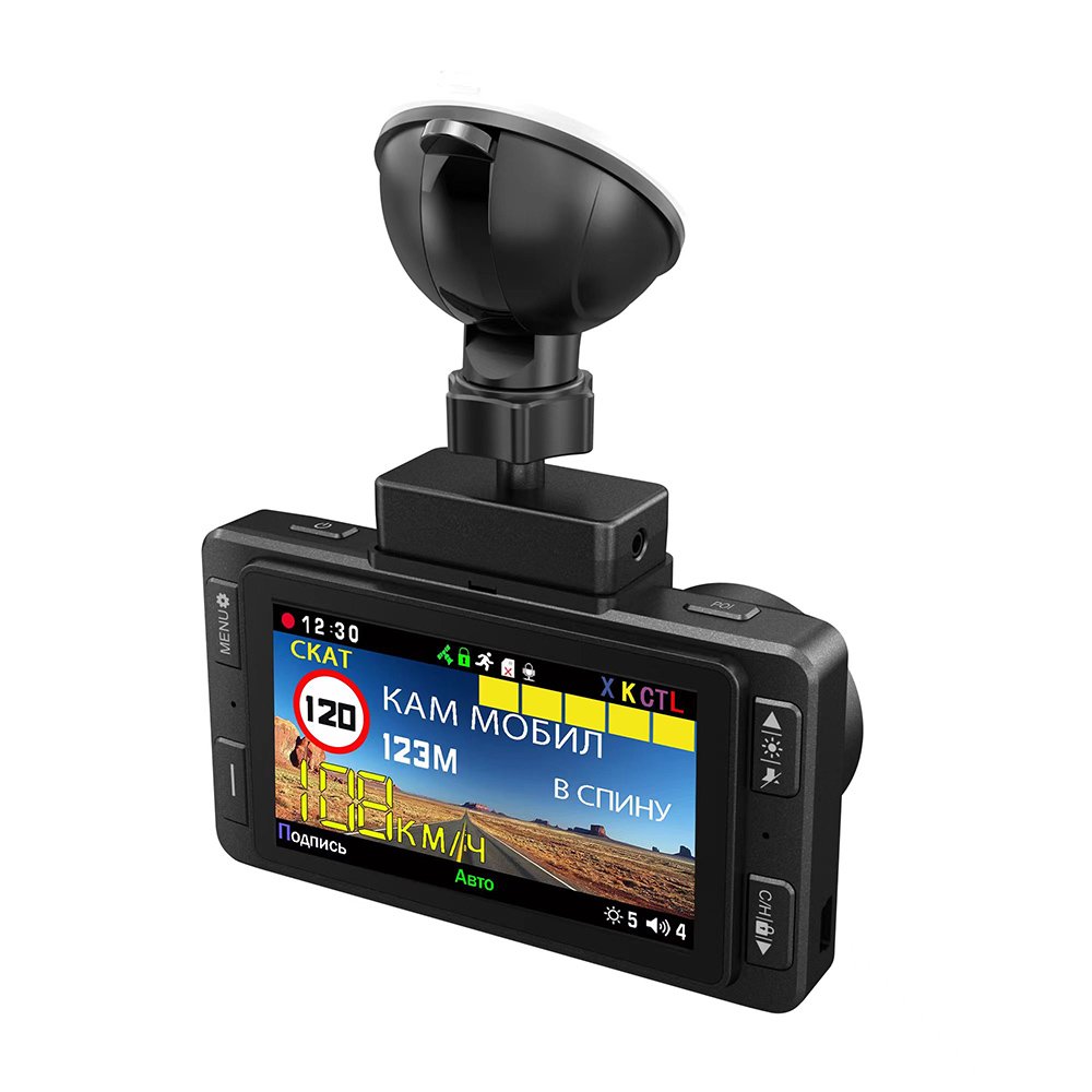 Karadar HD302 Car Dashcam Car Alarms GPS Antiradar Detector Signature 3 in 1 Auto Electronics Russian Human Voice Alert for Car