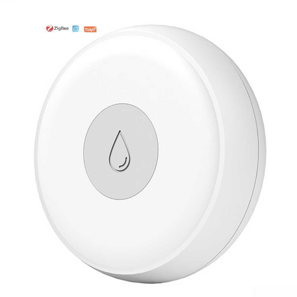 High Sensitivity SmartLife/Tuya Zigbee App Control Wireless Water Leakage Sensor Battery Power Flood Leak Alarm Detector Home