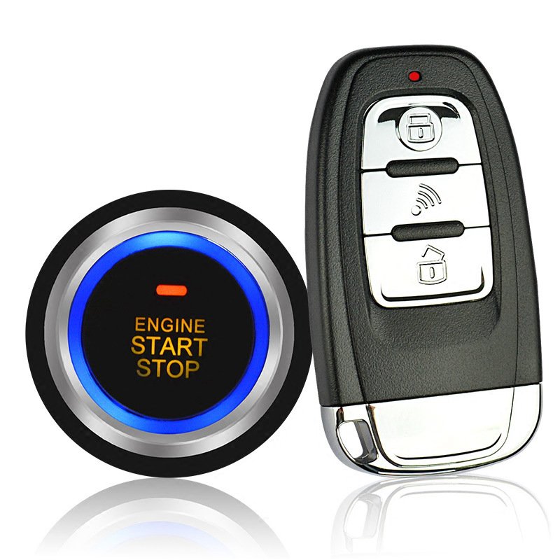 High Technology Phone Application Push Button Engine Start Kit Passive Immobilizer Alarma De Auto Con Encendido a Distancia