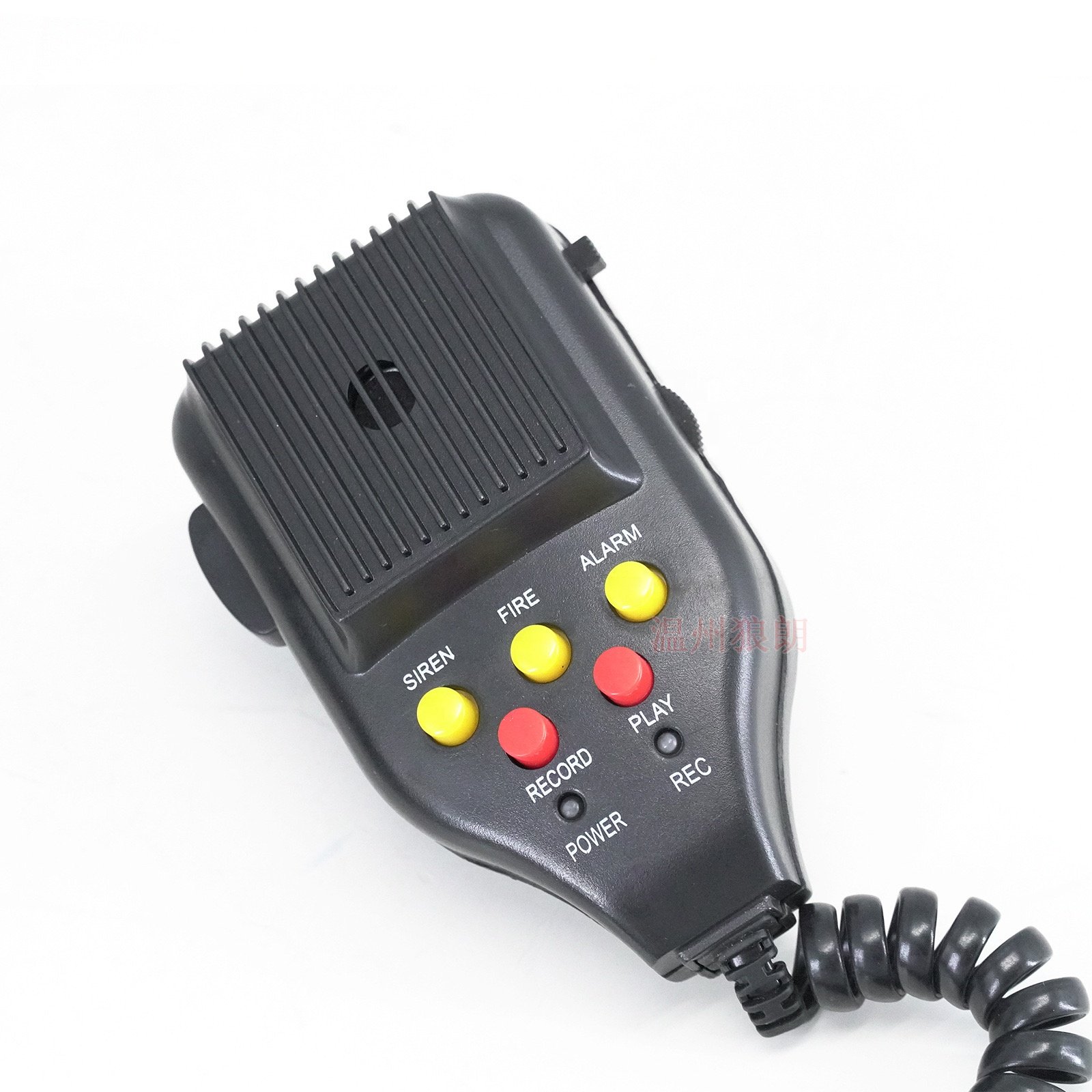 12V 100W Loud Motorcycle Car Alarm Siren Horn with 3 Sound Modes Recording Function - High-Powered Warning Speaker for Vehicles