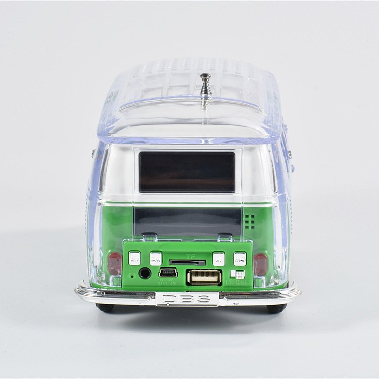 WS-267 Crystal BUS Design Portable Stereo TWS USB TF AUX Wireless Bass Karaoke Blue Tooth Speaker With Radio