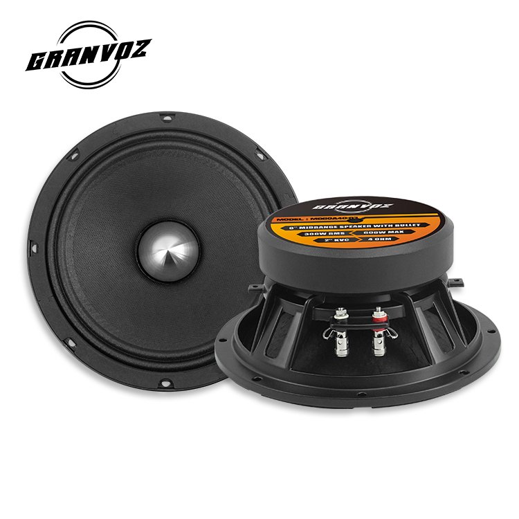 Factory Price Sound High End and Quality Neodymium Magnets Car Audio Speakers 8 Inches Slim and Flat Mount, 4 Ohms