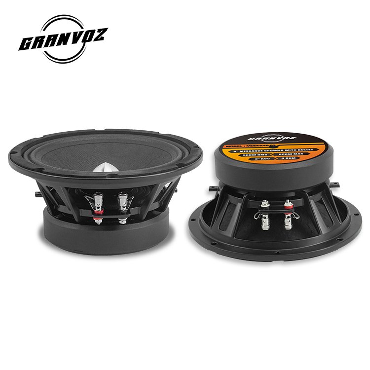 Factory Price Sound High End and Quality Neodymium Magnets Car Audio Speakers 8 Inches Slim and Flat Mount, 4 Ohms