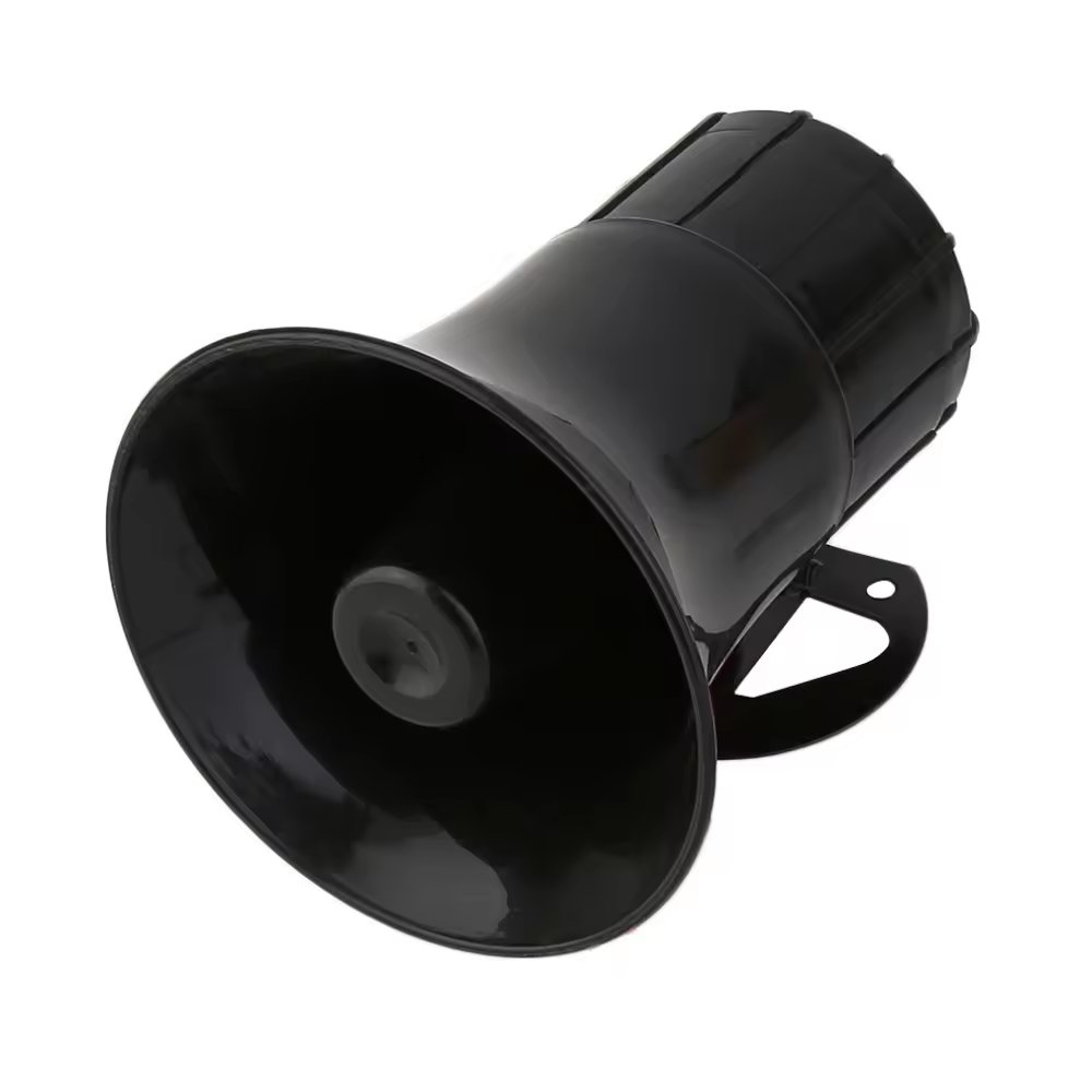 12V 50W Black 7 Sounds Tone Horn Loud Alarm Motorcycle Car Loudspeaker Alarm Siren Speaker Alarm for Car Van Truck