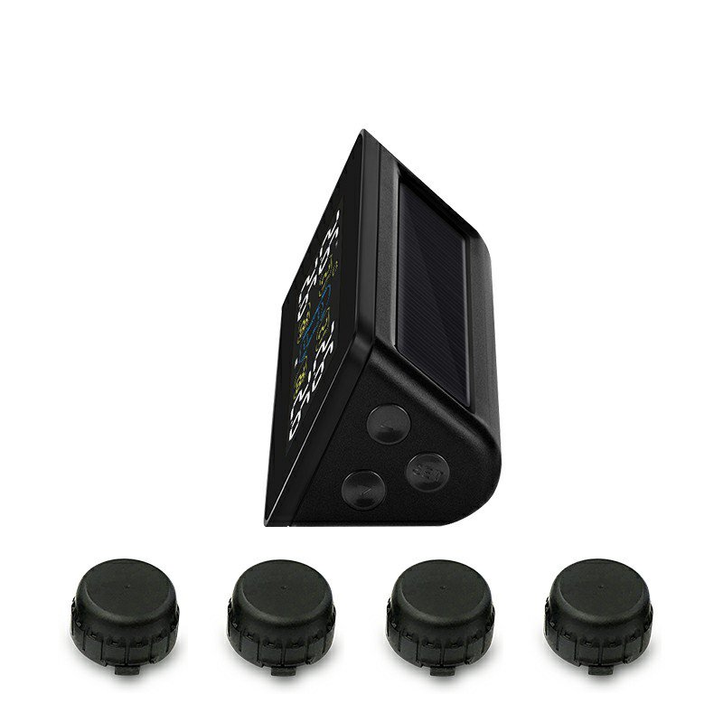 Auto Solar Tire Pressure Monitoring System Wireless Bluetooths Android Actual Time Safely Alarm Tyre Pressure Car TPMS