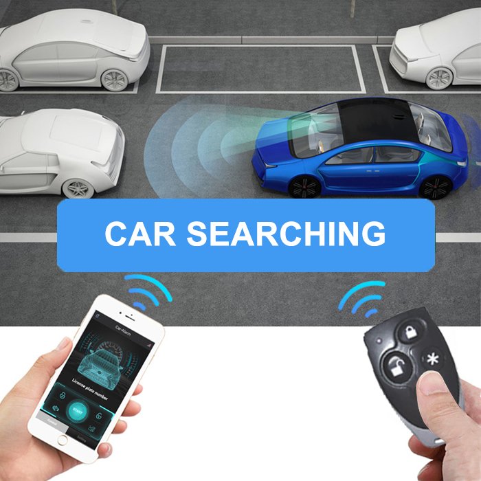 With Bluetoh APP Central Locking Car Alarm Manual Specially Car Alarms and Optional Ultrasonic Sensor Hot Sale in South America