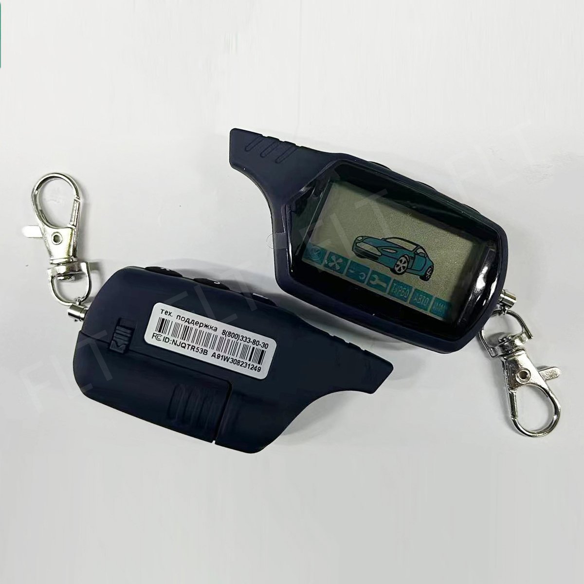 Top Seller Russian Version A91 LCD Remote Control Key Chain Keychain A91 Engine Starter Car Anti-theft Alarm System