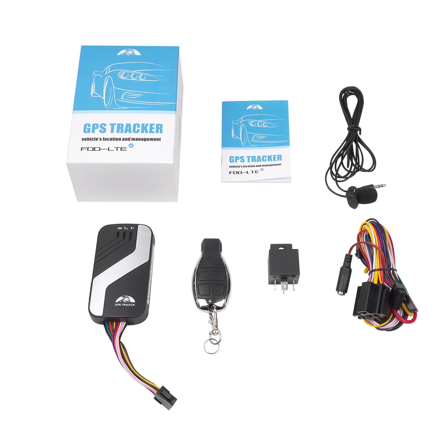 4G BT GPS Tracker Motorcycle Car Tracker GPS Real Time Tracking GSM GPS Locator with Remotely Stop Car