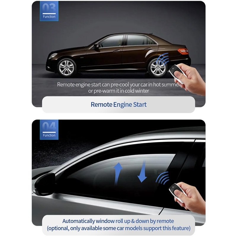 EASYGUARD CAN BUS PKE Car Alarm System Fit for Fit for 04-11 Benz SLK R171/07-10 CLS C219/04-11 CLK A209 Remote Starter