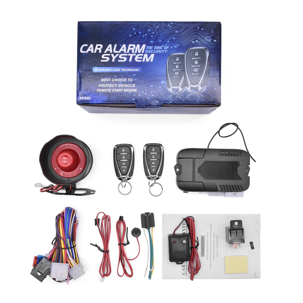 Universal One Way Anti-theft Remote Engine Starter Car Alarm System Security Two Remote Car Alarms