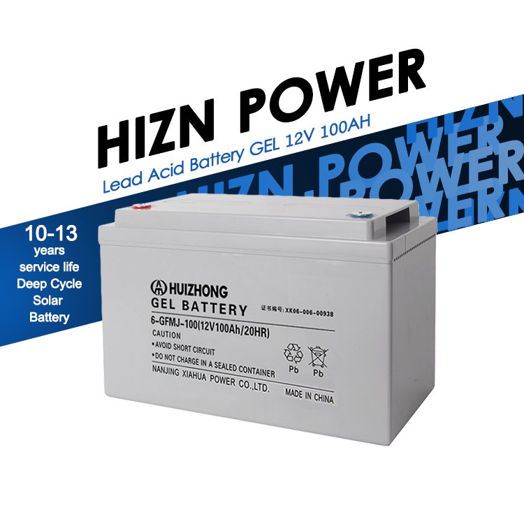 Solar Battery VRLA Gel 12V 100AH Deep Cycle UPS Standby Power Battery