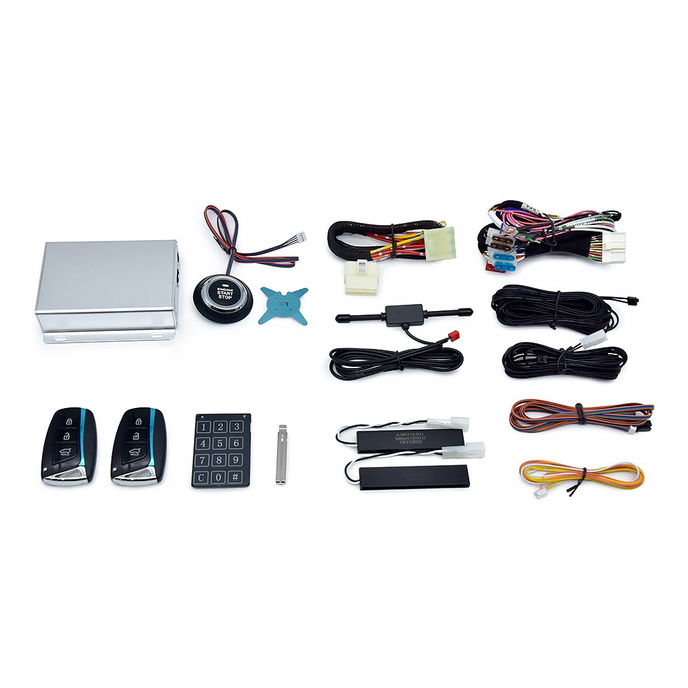 Car Alarm System Security Alarmas Para Autos Keyless Entry System Push Button Start Stop Engine for Old Cars