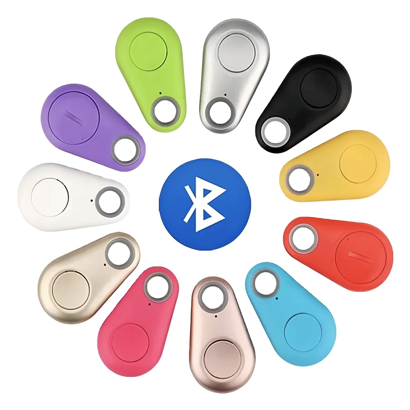 Custom Logo Mini GPS TrackerAnti-Lost Waterproof Bluetooth Locator Tracer for Pet Dog Cat Kids Car Wallet Key Pet Accessories