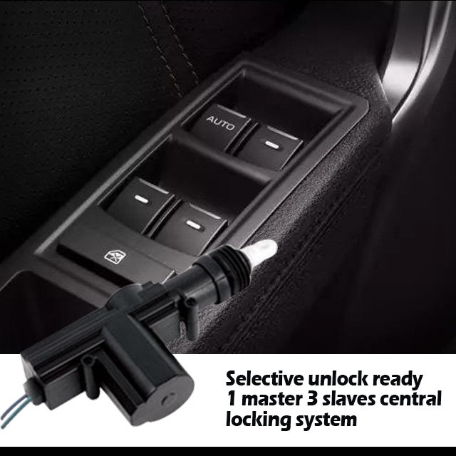 100000 Times Durability Car Central Door Lock System High Quality 2 Wire 5 Wire Central Door Lock for Car